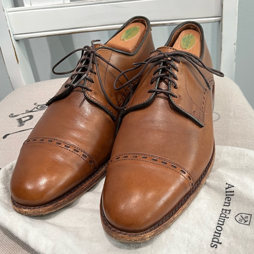 Allen Edmond walnut captoe